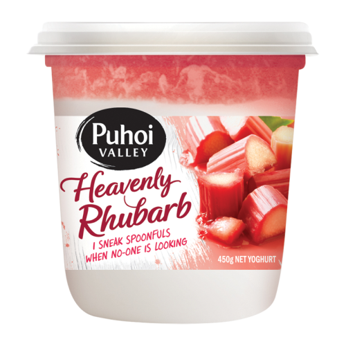 Puhoi Heavenly Rhubarb Yoghurt 450g