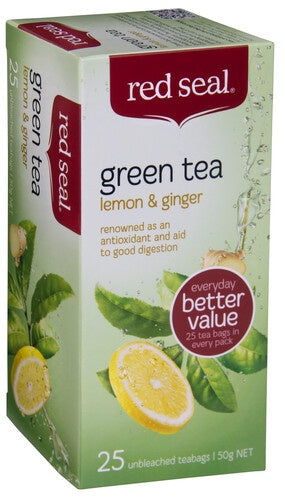 Red Seal Green Tea with Lemon & Ginger 25pk