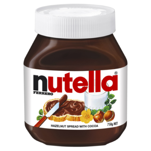 Nutella Hazelnut Spread Jar 750g