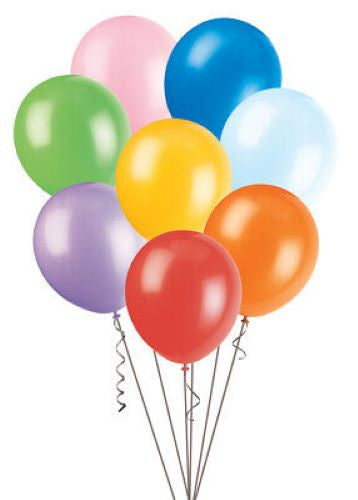 25cm Balloons 100pk