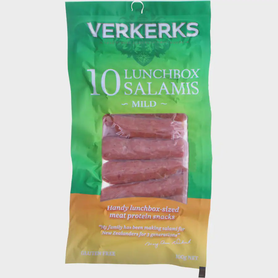 Verkerks Mild Dutch Lunchbox Salamis 10pk 100g