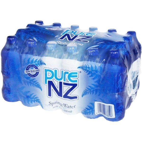 Pure NZ Spring Water 600ml 24pk
