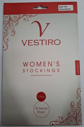 Vestiro Comfort Stockings 15D Natural Tall